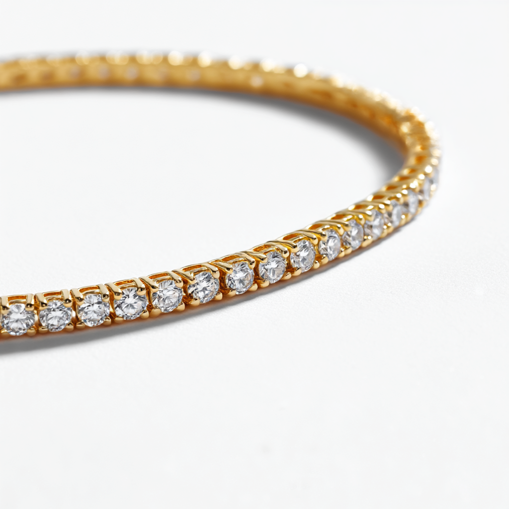 The Glow Tennis Bracelet in Yellow Gold