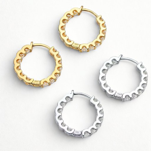 Halo Hoop White Gold