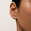 Muse (Pear) Studs White Gold