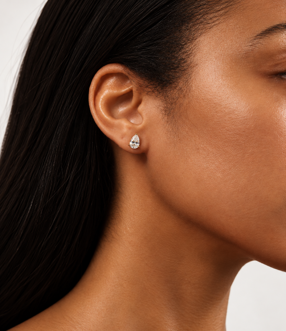 Muse (Pear) Studs Yellow Gold