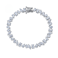 Mosaic Tennis Bracelet White Gold Pre-Order