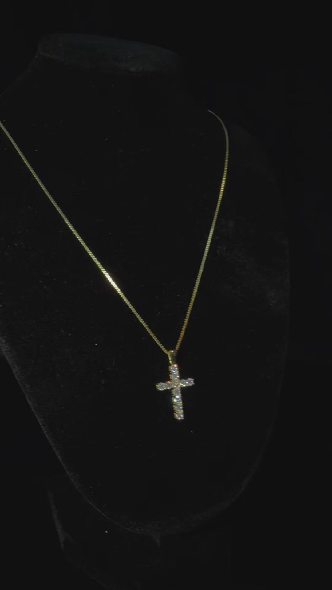 Divine Cross Necklace Yellow Gold