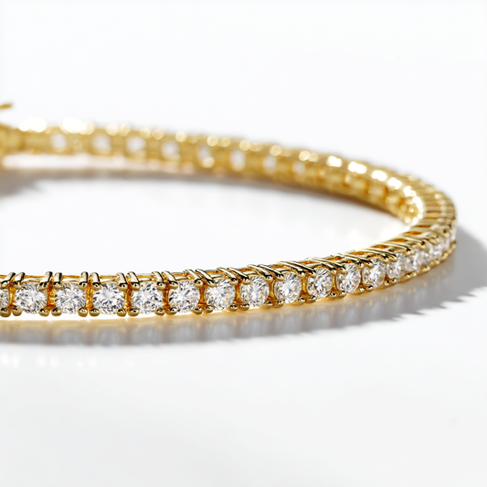 The Glow Tennis Bracelet in Yellow Gold